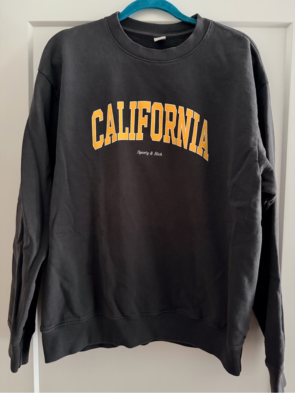 Sporty & Rich California Crewneck Sweatshirt - Black & Gold